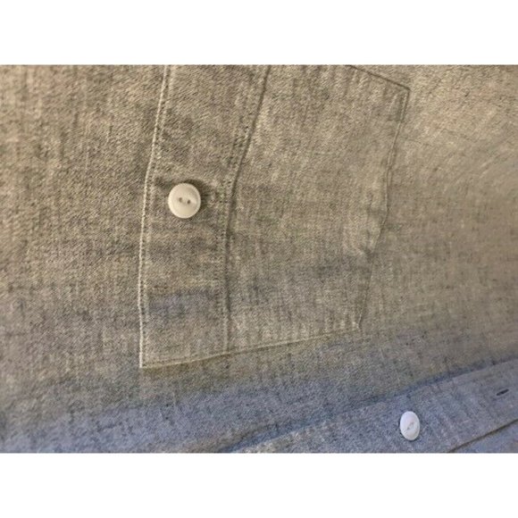 BONOBOS Standard III Grey Front Pockets Slim Fit Long Sleeve Shirt  Size - MED - Picture 6 of 6